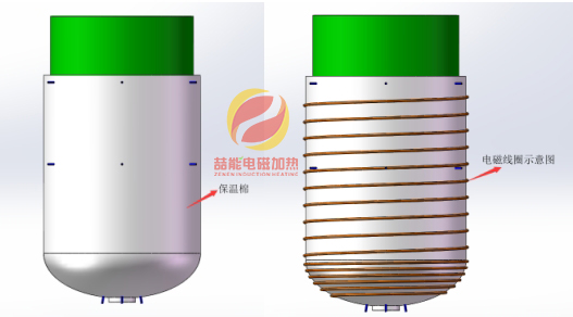 反應(yīng)釜電磁加熱安裝
